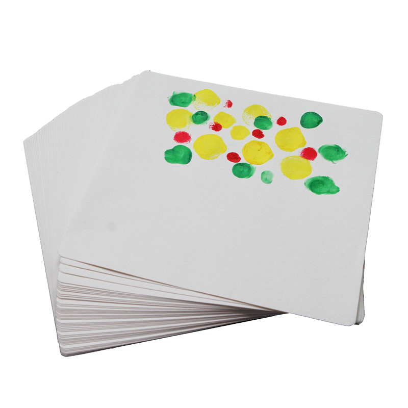 Rounded corners cardboard not paddling paint watercolor pen painting paper 45 sheets of children special painted paper true colors not bleached