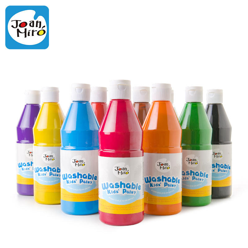 Melle JoanMiro children paint safe washable early childhood education baby graffiti painting finger painting