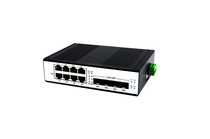 Industrial grade rail fiber optic switch Gigabit 4 Optical 4 electric 8 electric SFP optical Port Gigabit network switch