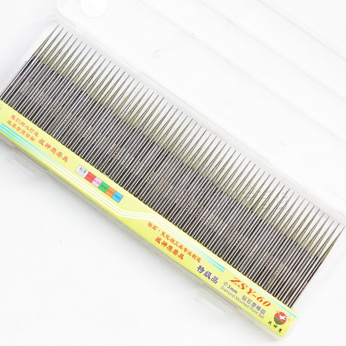 Warrior Eagle 3 * 70 * 30 * 3mm diamond grinding head lengthened pointed grinding needle diamond grinding stick-Taobao