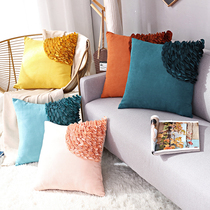 Cushion cover Light luxury style Living room bedroom sofa cushion Bedroom study Girl princess style cushion