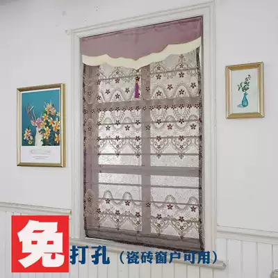 Light luxury European modern simple curtain screen curtain foreign trade export dining room Roman curtain fan-shaped horizontal lifting can be electric