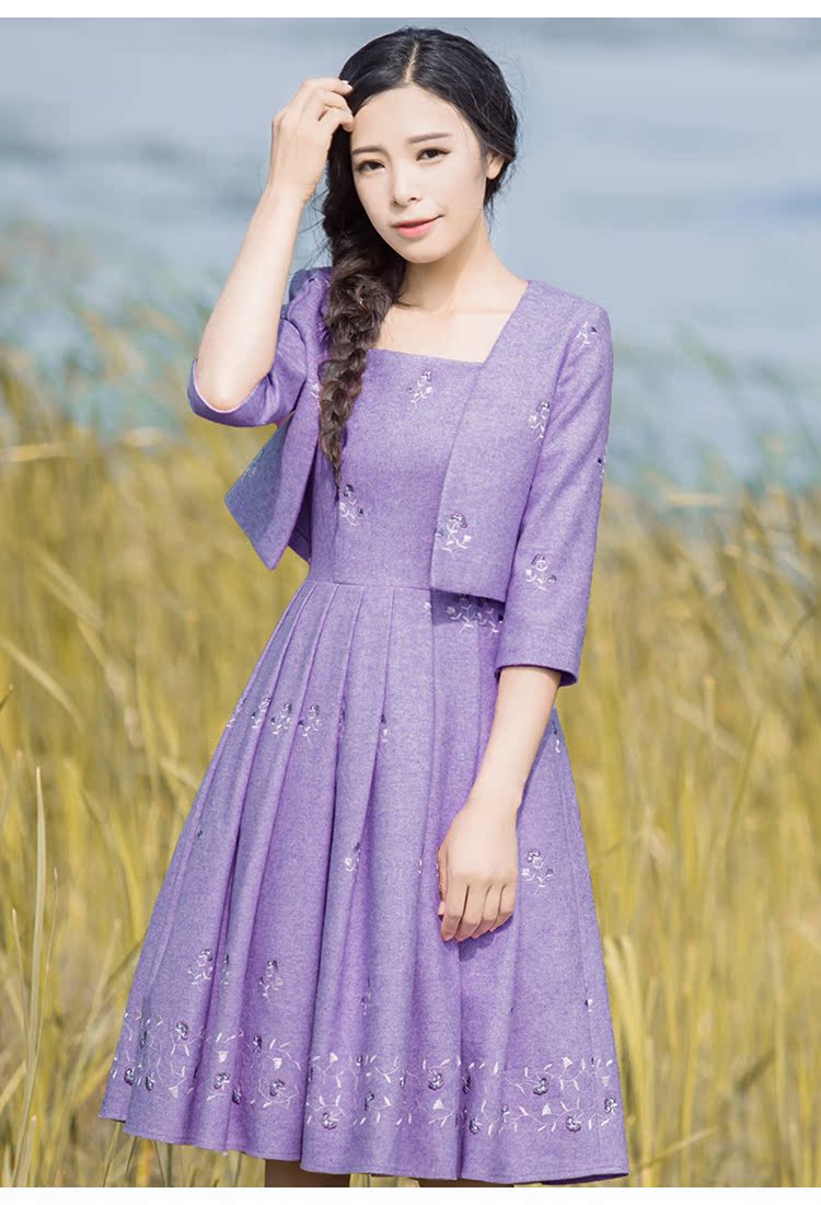 Mua 1 tặng 1 Pháo hoa hot 2019 xuân mới thời trang nữ thêu áo khoác + vest vest phù hợp shop thời trang nữ