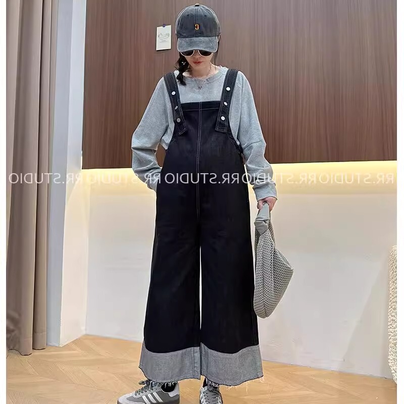 Maternity Pants for Spring and Autumn, Wide-Leg Denim Overalls for Women, 2026 New Autumn Style, Petite Long Pants for Fall and Winter Maternity Pants for Spring and Autumn, Wide-Leg Denim Overalls for Women, 2026 New Autumn Style, Petite Long Pants for Fall and Winter
