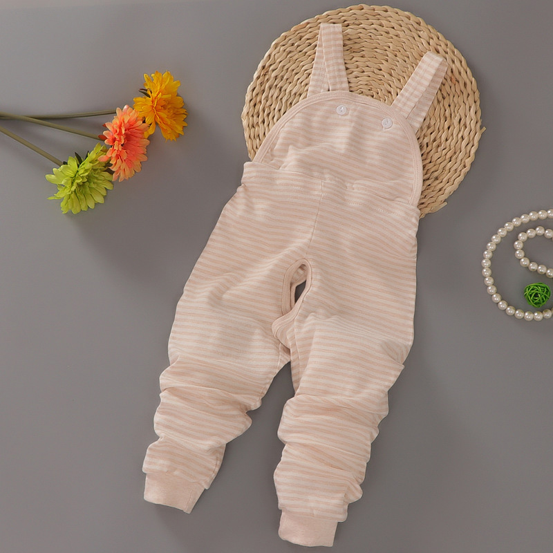 Quần bé gái màu cotton quai quần mùa thu quần trẻ em cotton ấm quần yếm quần ngủ quần mở tập tin nam nữ bụng bầu thời trang bé gái