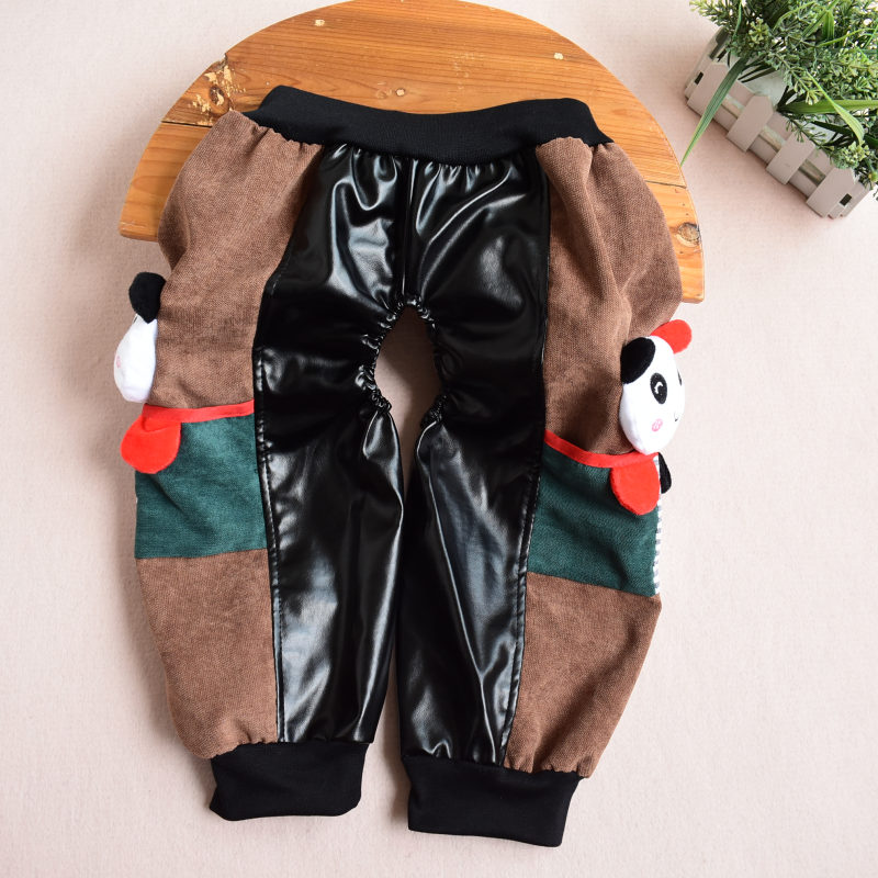 Em bé mùa thu và mùa đông tã trẻ em quần da tã trẻ em quần chống nước tiểu em bé quần cotton không thấm nước quần quần áo thể thao trẻ em