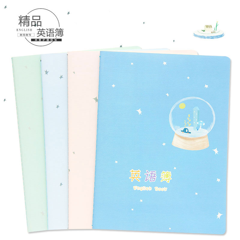 Suture English primary and secondary school students cartoon cute high-grade 16K word practice homework stationery wholesale