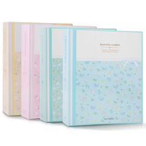 Del information book Korea cute A4 file book 60 pages Girls cute hipster floral examination paper storage stationery