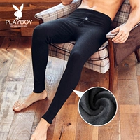 Playboy, мужские удерживающие тепло утепленные штаны, утепленное базовое термобелье, бархатное зимнее нижнее белье, в обтяжку
