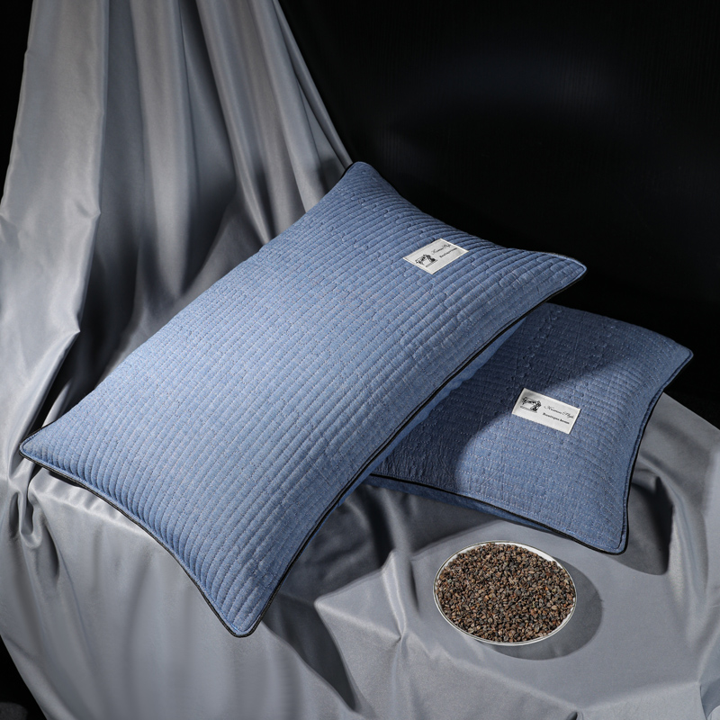 Buckwheat Pillow Pillow Core Single New Seasons Universal Home All-cotton Man One Dress Washed Cotton Buckwheat Pillow Full Buckwheat