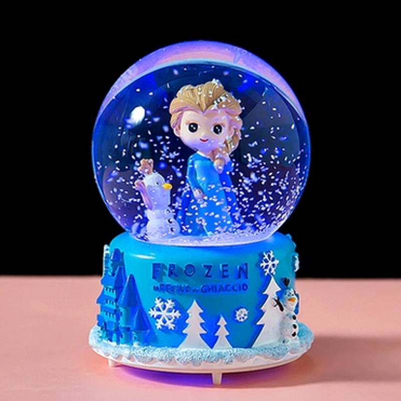 Princess Crystal Ball Rotates Trojan Music Box Eight-Young Girls Gifts Gifts Gifts