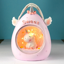  Unicorn star night light Girl heart creative gift decoration Student girl Child Valentines Day Birthday gift