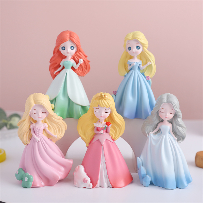Fairy Tale Princess Diary Model Doll Mesh Red New Girl Child Hearts Nostalgic Bedroom Decorations Hem