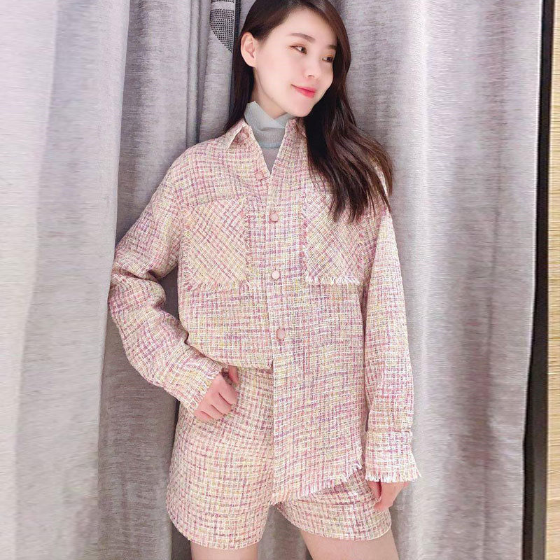 Brother of the Gothic new 2022 spring small fragrant wind flow Su shirt jacket female 1400398-4A25565-001