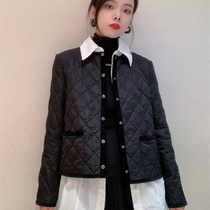 Brothers new 2021 Winter rhomboid round collar cotton clothes cotton clothes short jacket 1400512-240911-001