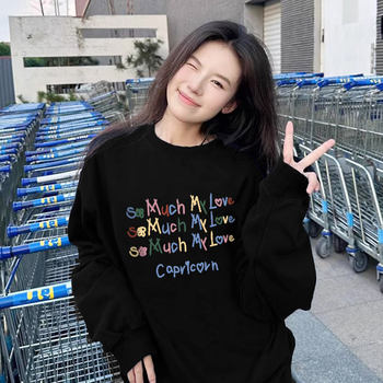 Women's loose korean style ins trendy sweatshirt top
