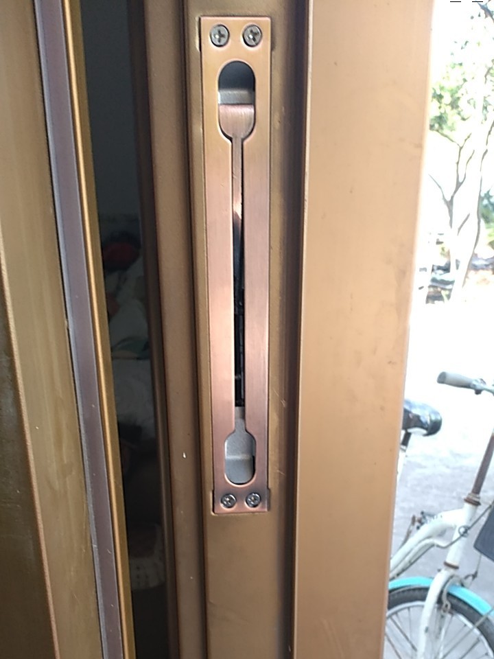 Anti-theft door heaven and earth dark bolt mother and child stainless steel central control bolt door fire door double open door invisible