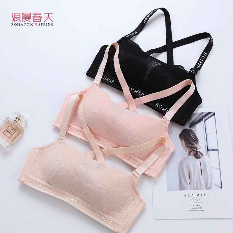 Lãng mạn mùa xuân lãng mạn mùa xuân thời trang tối Bra thể thao Womens Underwear Mang thời trang Bra.