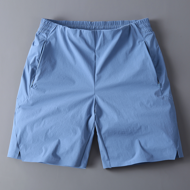 Summer Quick-Drying Quarter-Length Pants for Men, Thin, Below-The-Knee, Suitable for Sports, Outdoor Wear, Running, Ice Silk, Breathable, Casual 4-Point Shorts