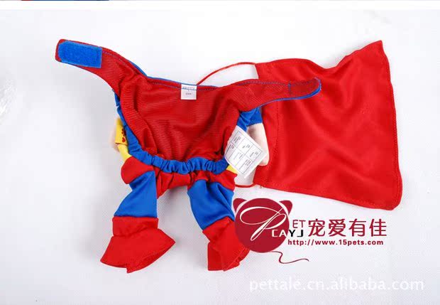 Quần áo cho chó Teddy mùa xuân và mùa hè tải Superman biến hình gấu Bomeibi vui nhộn dễ thương trang phục cún cưng - Quần áo & phụ kiện thú cưng áo khoác cho chó