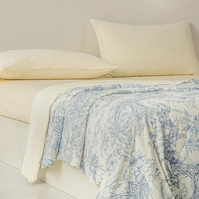 海門区景月亭紡績工場A級雲母シルク高級プリント夏用キルト超ソフトシルククール抗菌