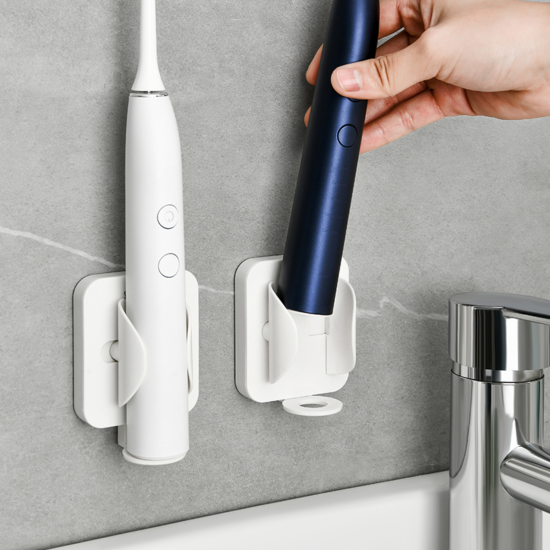 Japan Electric Toothbrush Holder Automatic Zoom Makeup Room Suction Wall Wall Shelf Dental Tool Free of perforated containing layer shelf