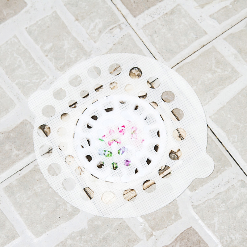 Japan KM disposable anti-blocking net anti-blocking floor leak sticker sink drain outlet sewer hair filter