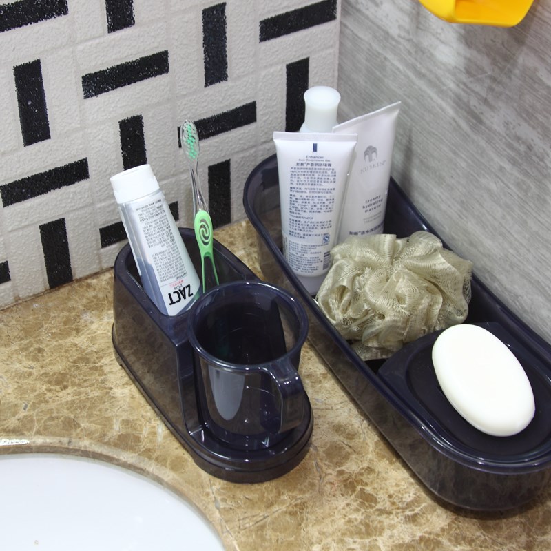South Korean brands Same-style Bathroom Toothbrushing Cup Lovers Creative Toothbrush Tooth Cup Racks Home Wash and Contain Suits