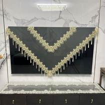 Private custom European-style lace liquid crystal TV cover 100 hitch minimalist TV anti-dust cover towels