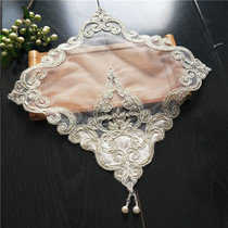 European lace handmade nail bead napkin small square towel Western placematte plate mat plate mat bottle cushion jewelry multi-purpose cover towel