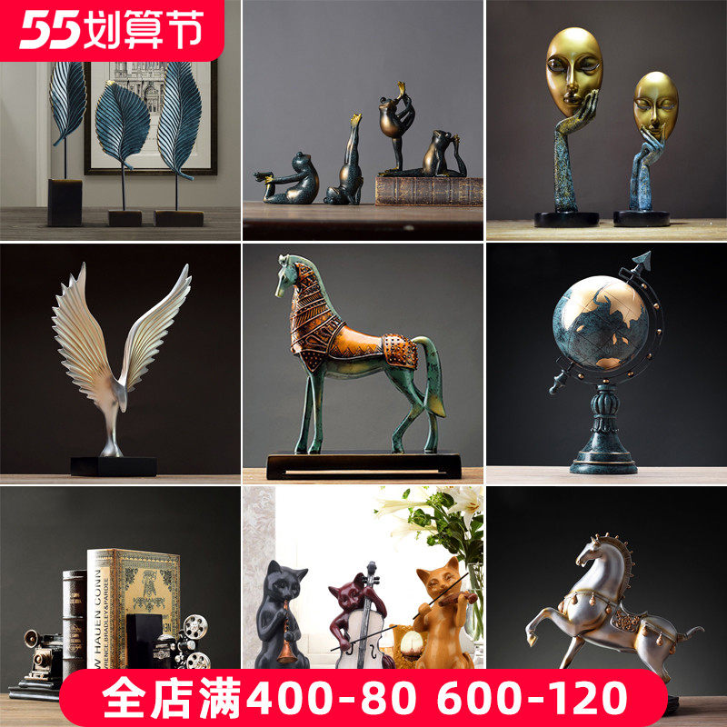 American Home Creative Pendulum room Room Room Decorations TV Cabinet Office Desktop Bogu Shelf Wine Cabinet Furnishing