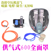 Xinli gas-supplied gas mask mask decoration spray paint dust-proof full mask long tube respirator