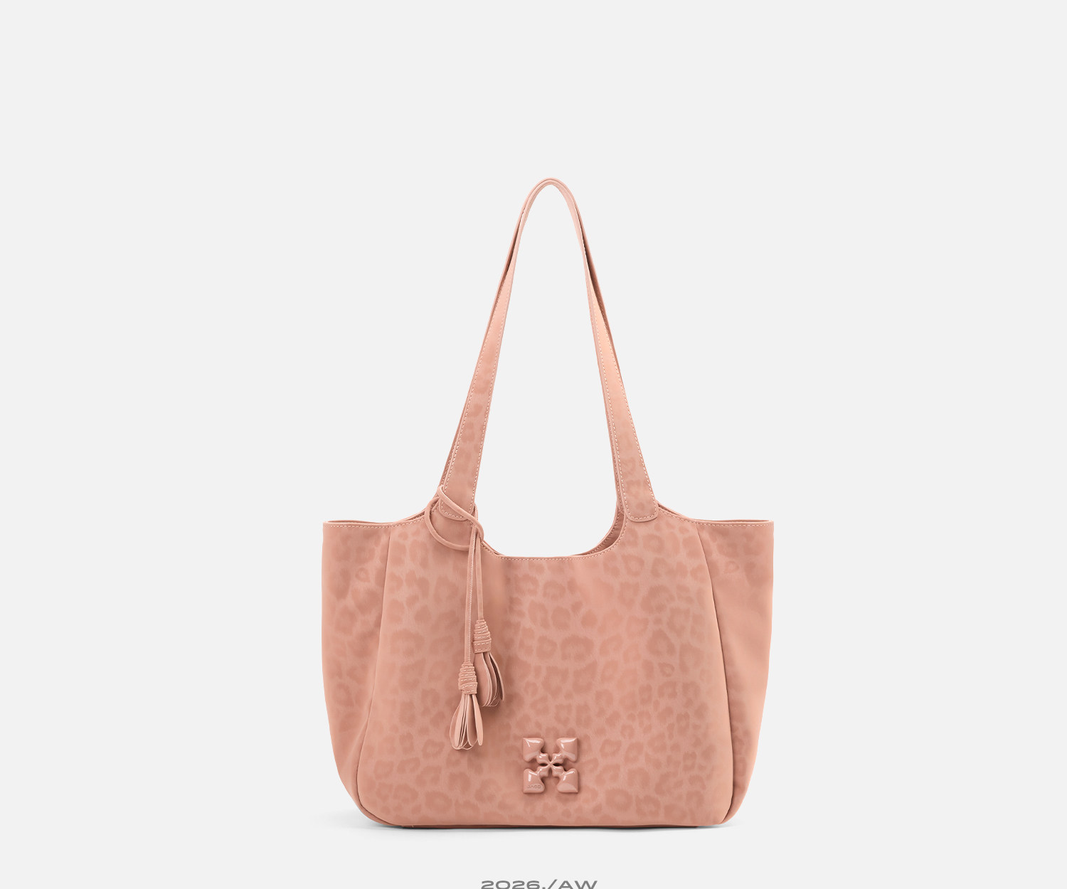 JACD Leopard Print Faux Leather Shoulder Bag