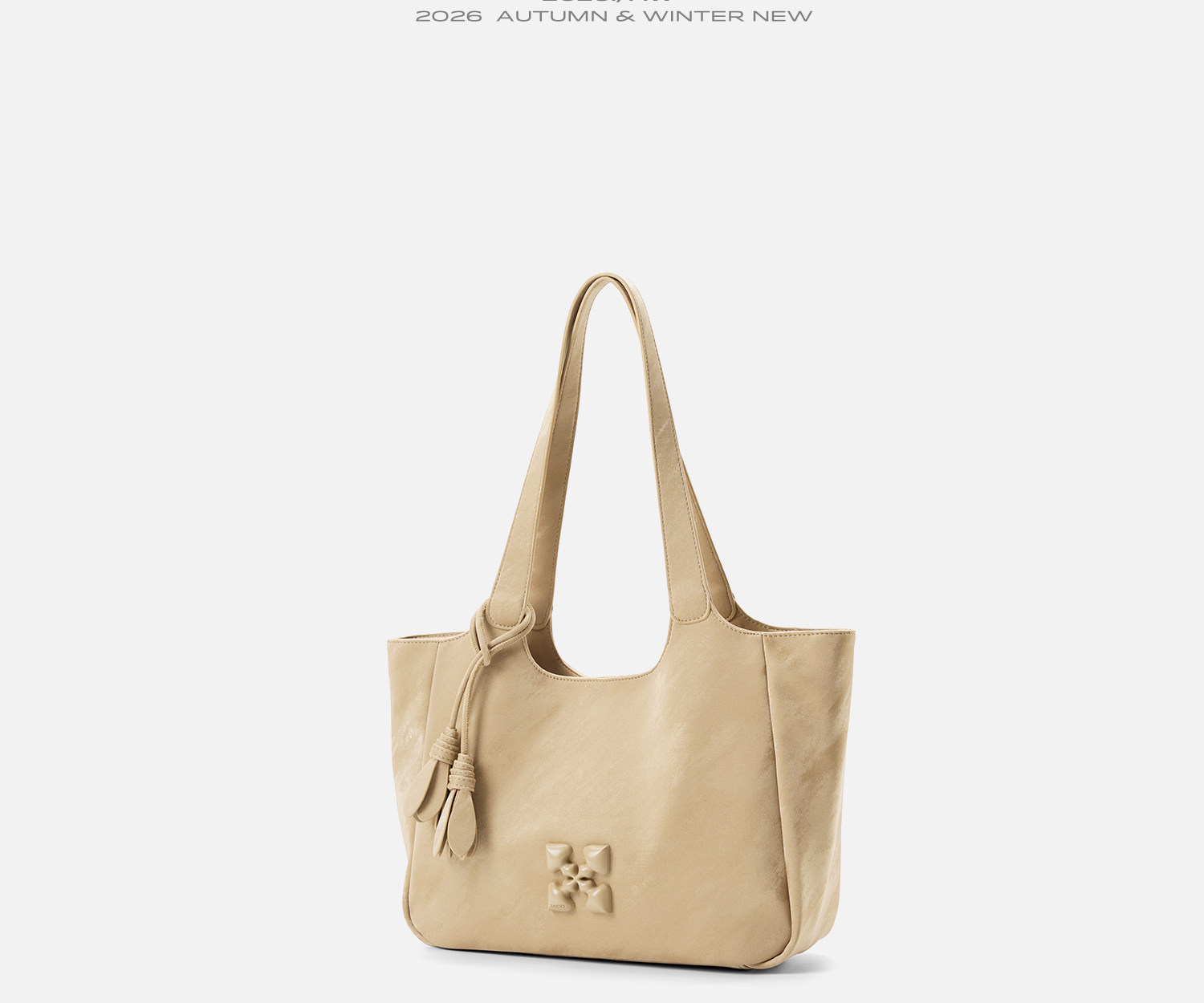 JACD Faux Leather Magnetic Snap Tote Bag