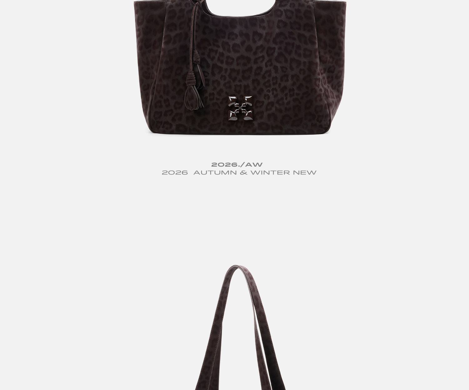 JACD Leopard Print Faux Leather Shoulder Bag
