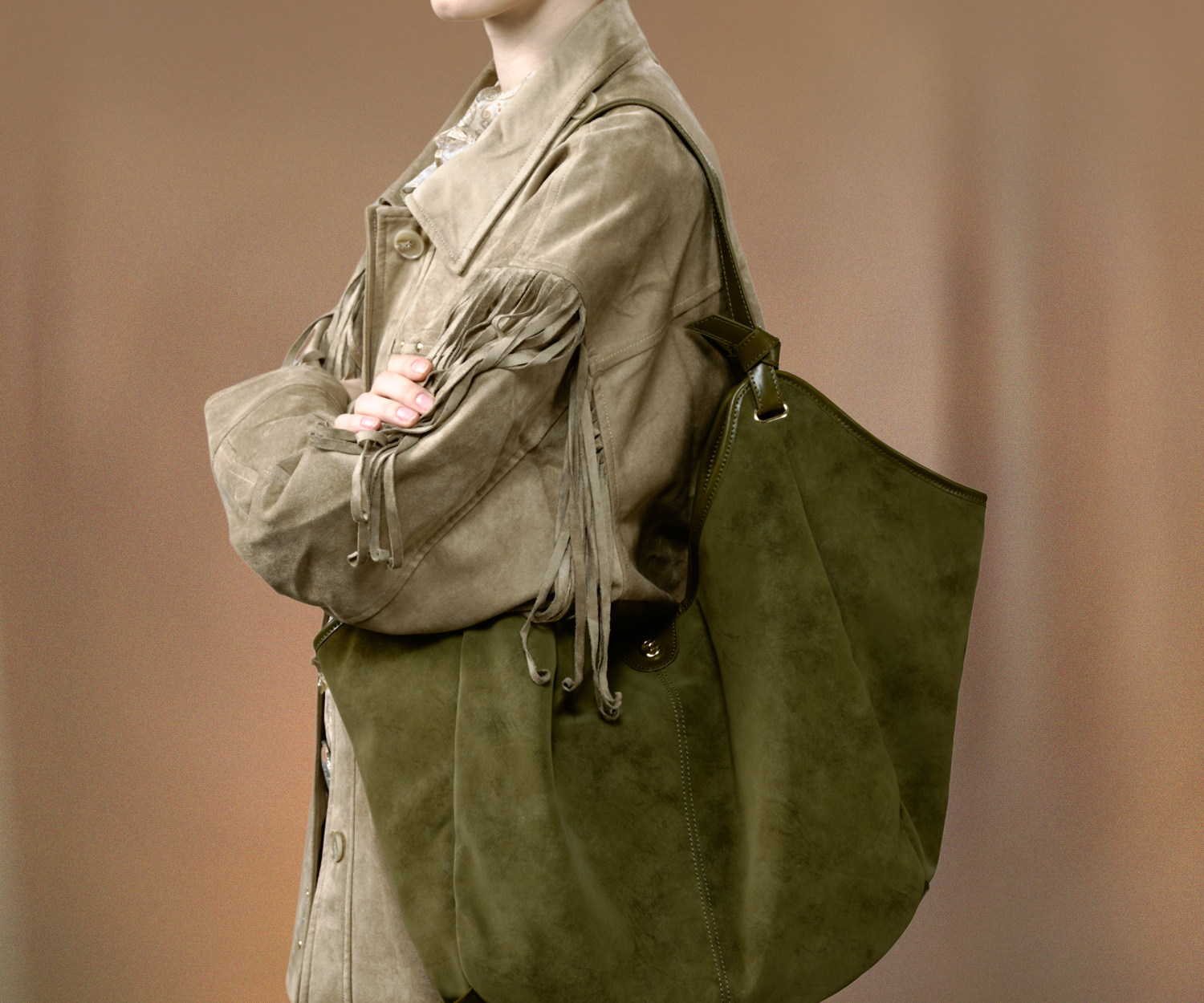 JACD Cedar Green Magnetic Snap Tote Bag