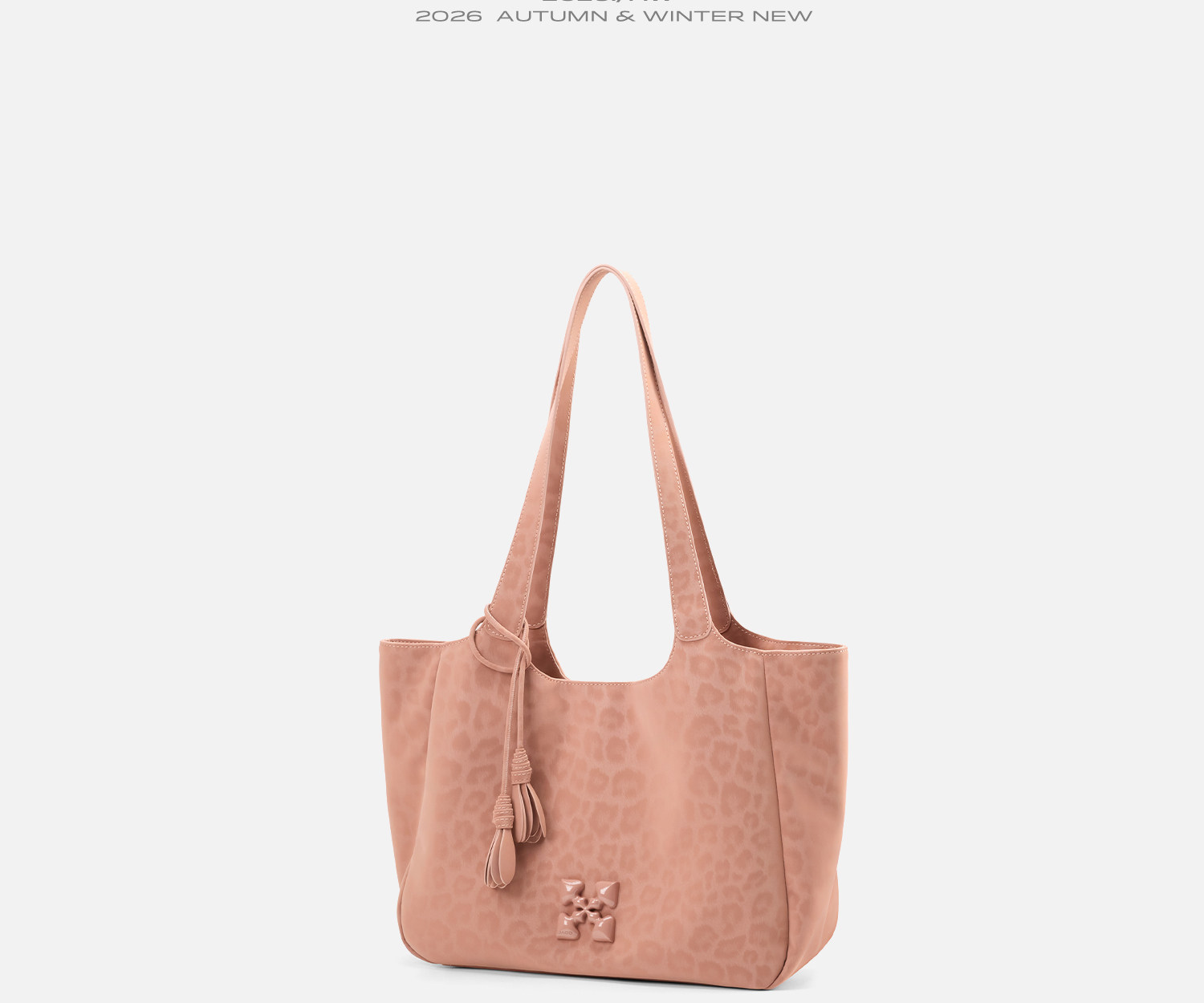 JACD Leopard Print Faux Leather Shoulder Bag