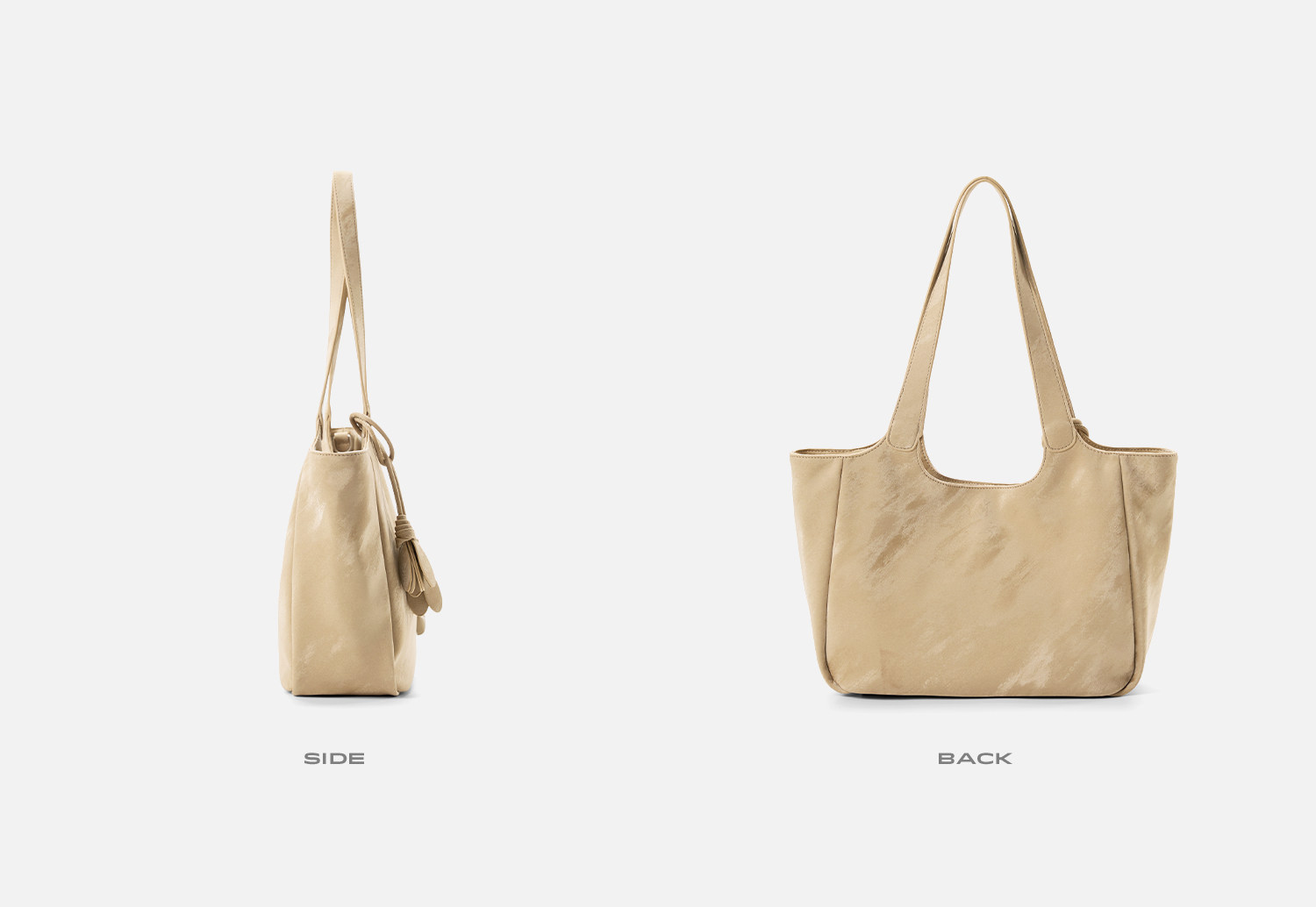 JACD Faux Leather Magnetic Snap Tote Bag