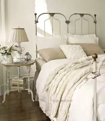 French rural countryside princess bed Allen wrought-iron beds 1 5 m 1 8-meter single double Maywood hob