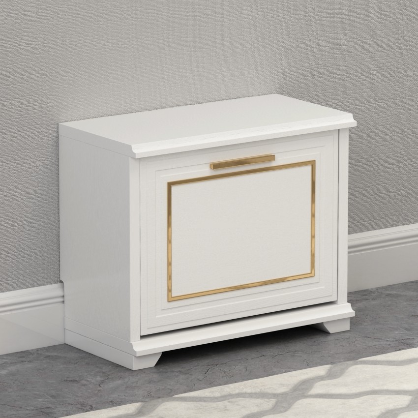 Nordic light extravagant ultra-thin tipping bucket changing shoes stool minimalist modern home doorway European-style shoe stool can take a small stool 17cm