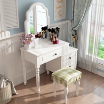 Korean dresser Bedroom makeup dressing table Simple makeup cabinet Small apartment storage net red ins wind retractable