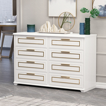 Nordic light luxury drawer storage cabinet White simple modern household large capacity storage bucket cabinet 4680 bucket cabinet