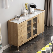 Light luxury dining side cabinet One wall Nordic tea cabinet shelf Modern simple household wine cabinet cupboard locker