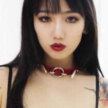  BAY Hand-made shackles that cant be rejected Metal rings thick leather collars