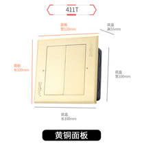 Ruibo hidden 411T copper plug household with invisible double open door 16aHDMI multi - functional power weak electric high quality