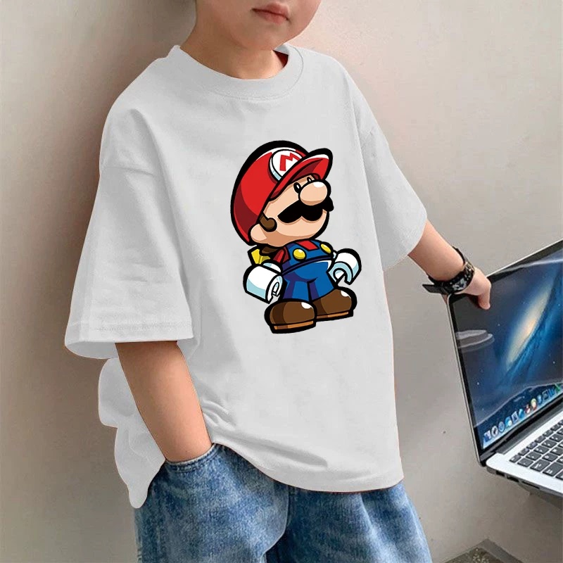 Pure Cotton Heavyweight Trendy Brand Printed Short-Sleeved T-Shirt for Men and Women, New Summer Style, Loose-Fitting, Drop-Shoulder Style, Half-Sleeved Top 2