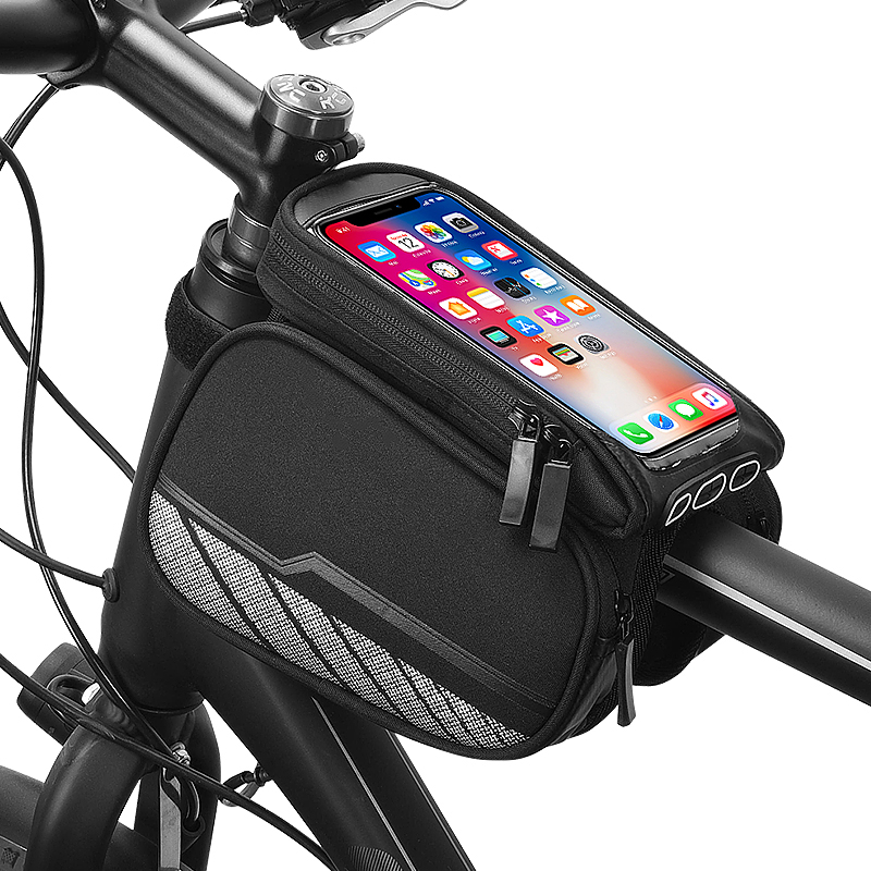 Shark Tiger 12813 Bike Bag Large Screen Phone Touch Screen Upper Tube Bag Mountaineering Car Saddle Pack Riding Equipment Accessories