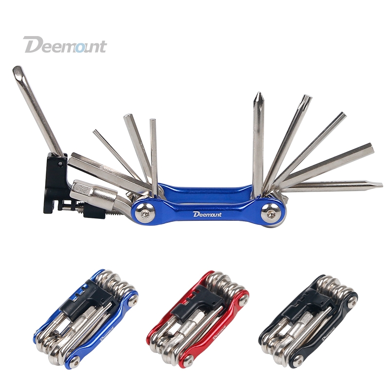 Deemount Bike Repair Car Tool Mountaineering Car Replacement Tire Repair Car Suit Multifunction Portable Combined Screenchain