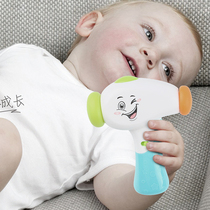 Baby music hammer Baby music sound and light knock hammer toy Soothing music Early education toy soft rubber safety