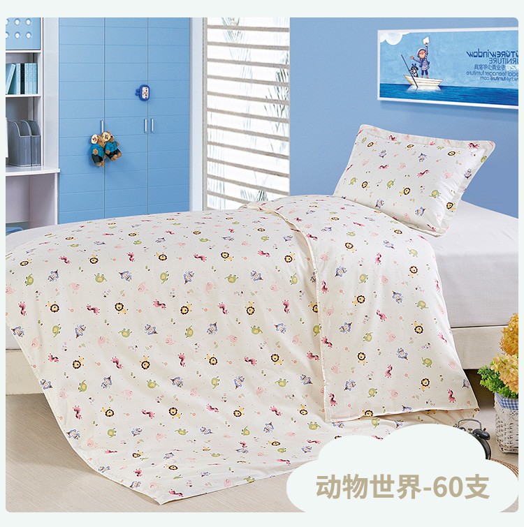 100% cotton trẻ em quilt cover mảnh duy nhất phim hoạt hình quilt mẫu giáo bắt đầu trường ba mảnh bé quilt cover sheets